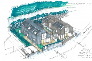 foto Rodinné domy Stříbrná Skalice - after